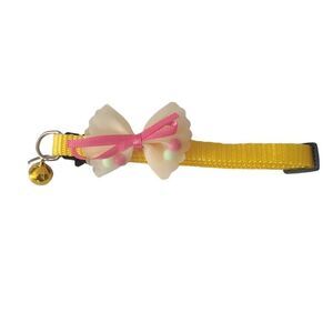 Breakaway Collar‎ With Bell Bow And Beads One Size Fits All Never Worn